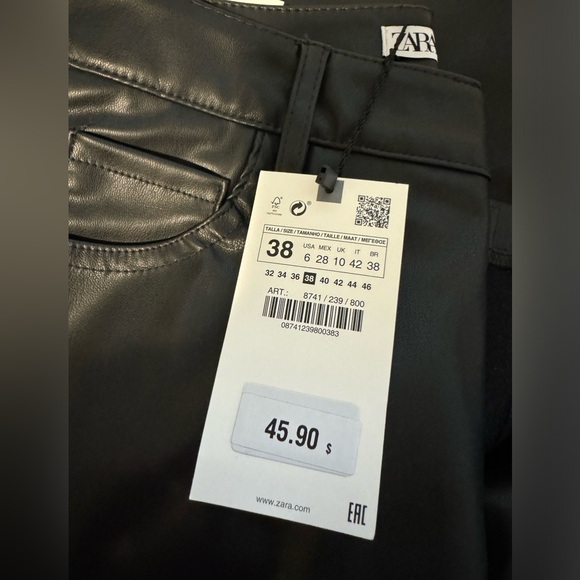 FAUX LEATHER SLIM Fit WITH SLITS - Picture 7 of 7